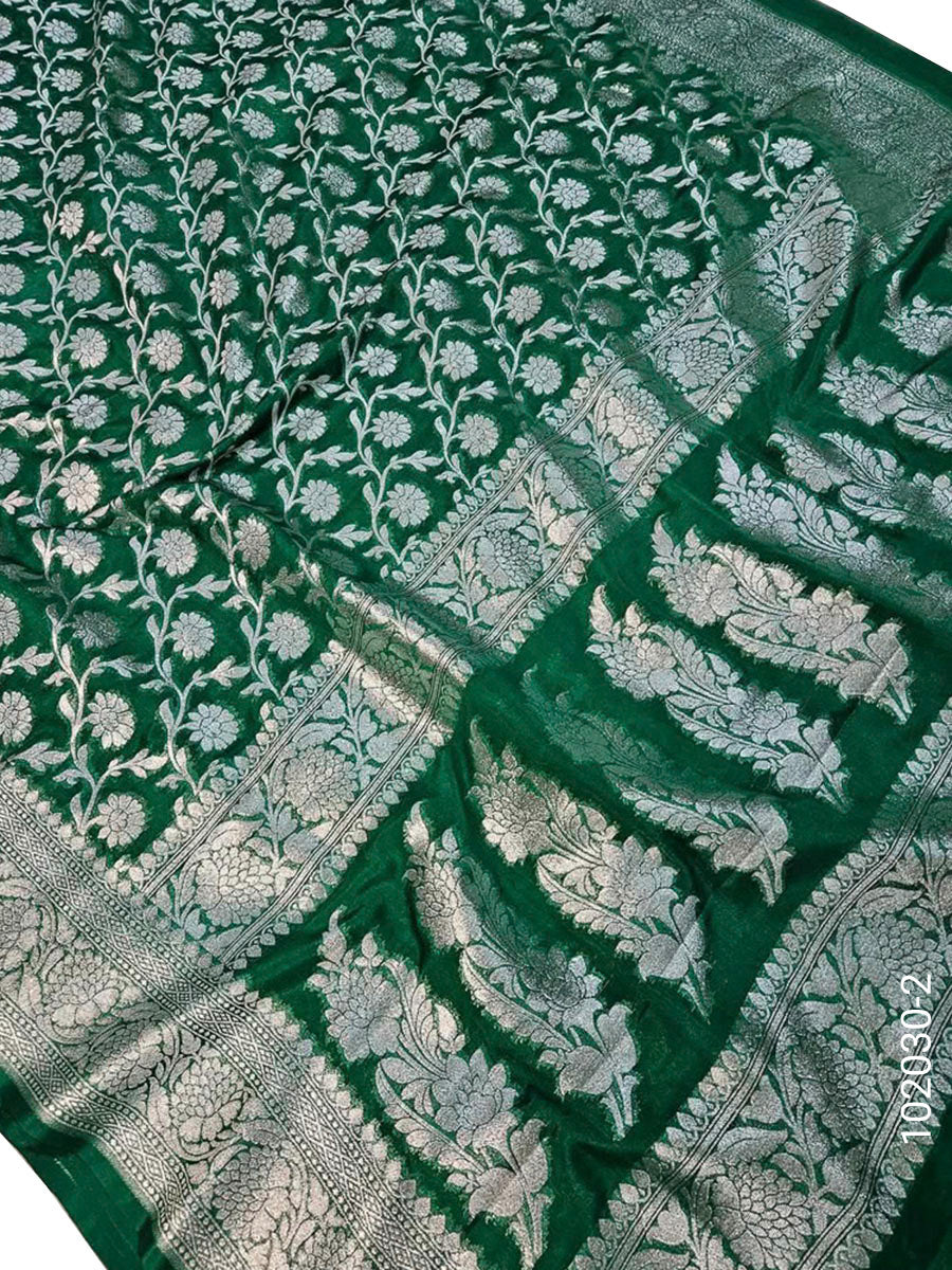 Katan Silk Zari Work Banarasi Saree