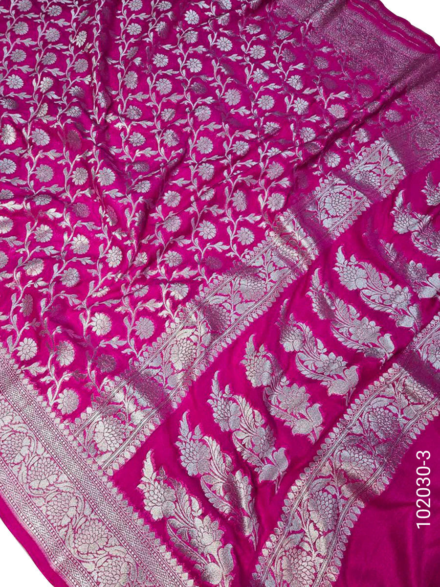 Katan Silk Zari Work Banarasi Saree